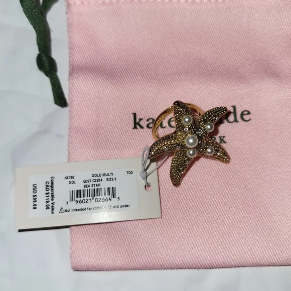 KATE SPADE • Sea Star Starfish Ring - Picture 11 of 12